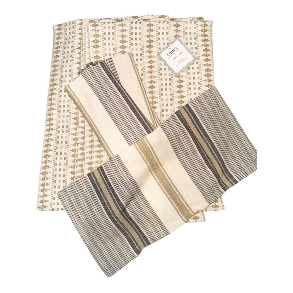 8pc Lintex 100% Cotton Placemats & Napkins NWT